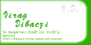 virag dibaczi business card